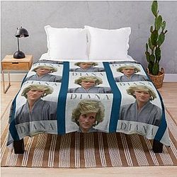 Princess Diana Lady Diana Throw Blanket