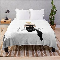 Princess Diana Queen of Hearts Throw Blanket