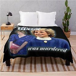 Princess Diana Was Murdered Throw Blanket