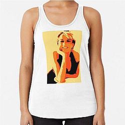 Princess Diana Pop Art Racerback Tank Top