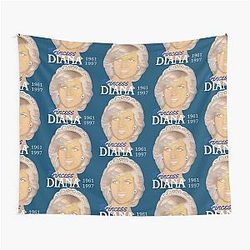 Princess Diana Portrait Painting Tribute Tapestry