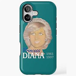 Princess Diana Portrait Painting Tribute iPhone Case
