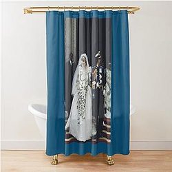 Princess Diana and Prince Charles Wedding Shower Curtain