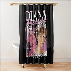 Princess Diana 90s Shower Curtain