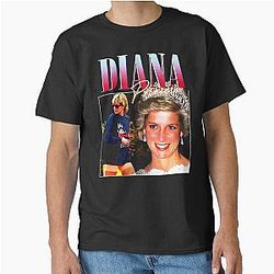 Official Merchandise Princess Diana 90s Retro Vintage Classic T-Shirt