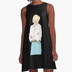 Princess Diana Fan Art A Line Dress