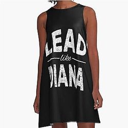 Lead Like Princess Diana A Line Dress