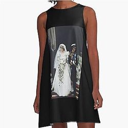 Princess Diana and Prince Charles' A Line Dress