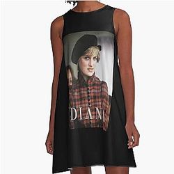 Lady Princess Diana of Wales A-Line Dress