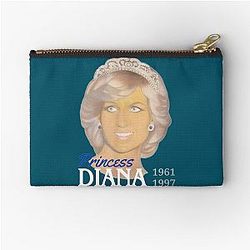 Princess Diana Portrait Painting Tribute Zipper Pouch