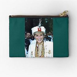 HRH Princess Diana in Pakistan 1991 Zipper Pouch