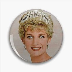 Princess Diana Portrait Pin