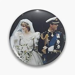 Princess Diana and Prince Charles Wedding Pin