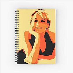 Princess Diana Pop Art Spiral Notebook