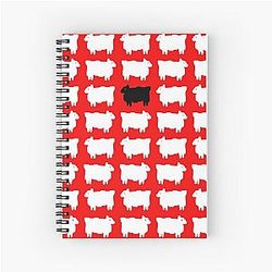 Princess Diana Holiday Sheep Sweater Memorabilia Souvenir Spiral Notebook
