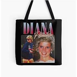 PRINCESS DIANA 90s Retro Vintage Tote Bag