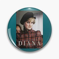 Lady Princess Diana of Wales Design Pin