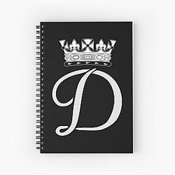 Royal Monogram of Princess Diana Wales Spiral Notebook