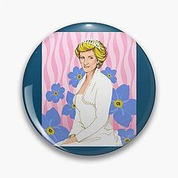 Princess Diana Vintage 90s Fashion Pin