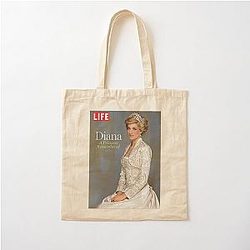 Princess Diana Life Magazine Cover Cotton Tote Bag