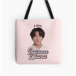 Princess Diana Jungkook Kpop Retro Meme Tote Bag