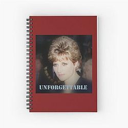 Lady Princess Diana Spiral Notebook