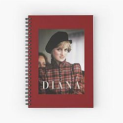 Lady Diana of Wales Design Spiral Notebook