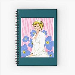 Princess Diana 90s Fashion Spiral Notebook