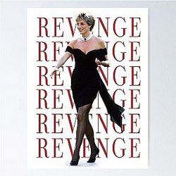 Princess Diana Revenge Dress Design Poster