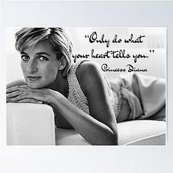 Princess Diana Motivational Quote Poster