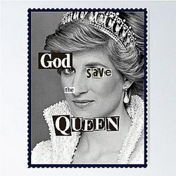 Princess Diana - God Save the Queen Poster