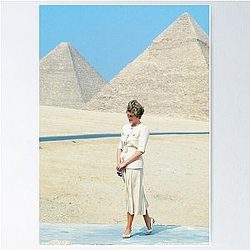 Princess Diana in Egypt 1992 Poster