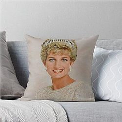Princess Diana Portrait Throw Pillow