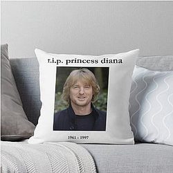 In Memoriam of Princess Diana Throw Pillow