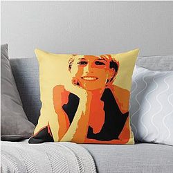 Princess Diana Pop Art Throw Pillow