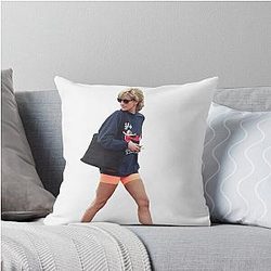 Princess Diana Streetwear Throw Pillow