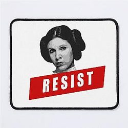 RESIST like Princess Leia Mousepad