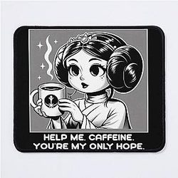 Funny Princess Leia Mouse Pad