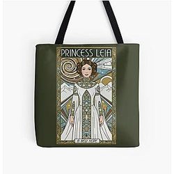 Princess Leia Classic Poster Iconic Star Wars Character Illustration Tote Bag