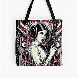 Princess Leia Over Print Tote Bag