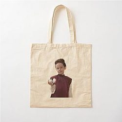 Young Princess Leia with lola Obi-Wan Kanobi Cotton Tote Bag