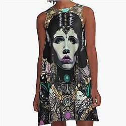 Princess Leia Rebel Star Wars Inspired Artwork A-Line Dress