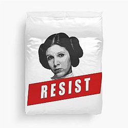 Resist like Princess Leia Duvet Cover