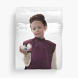 Young Princess Leia with Obi Wan and Duvet Cover