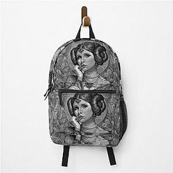 Princess Leia Classic Poster Iconic Star Wars Character Illustration Backpack