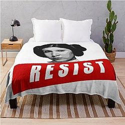 RESIST like Princess Leia Throw Blanket