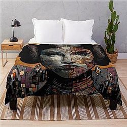 Princess Leia Classic Poster Iconic Star Wars Character Illustration Throw Blanket
