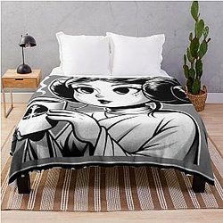 Funny Princess Leia Organa Throw Blanket