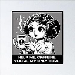Funny Princess Leia Organa Poster