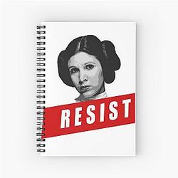 RESIST Princess Leia Spiral Notebook